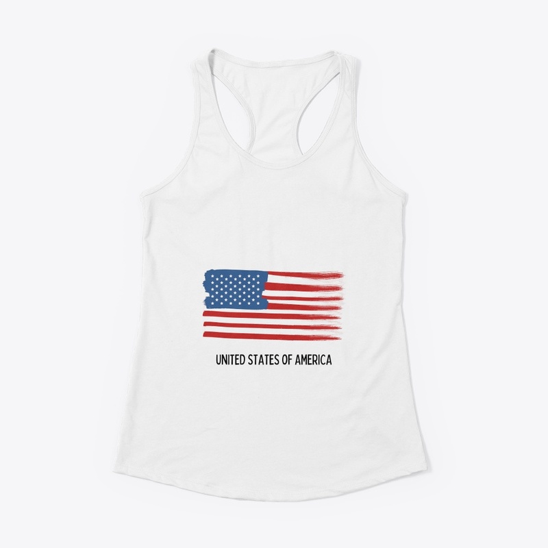 "united states america" white t-shirt 