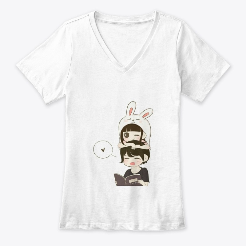 love printed man  women  t shirt