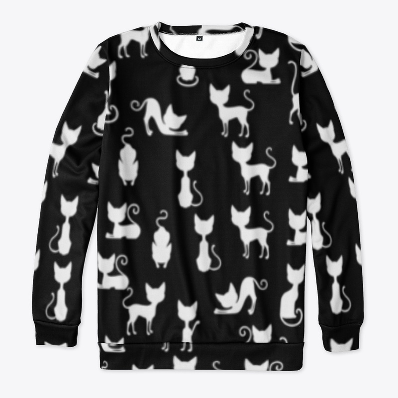 black cat t-shirt, cats lovers gift tee