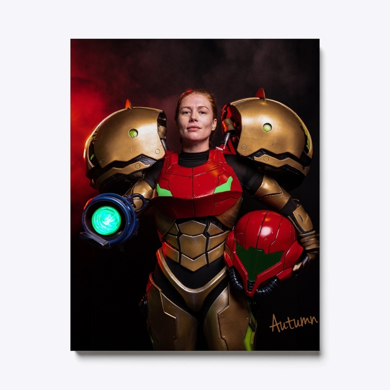 Samus Varia suit (blaster up)