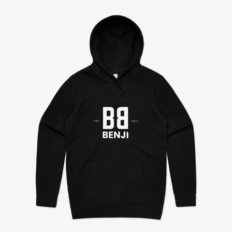 Benji Merch Hoddies Limited Edition Black T-Shirt Front