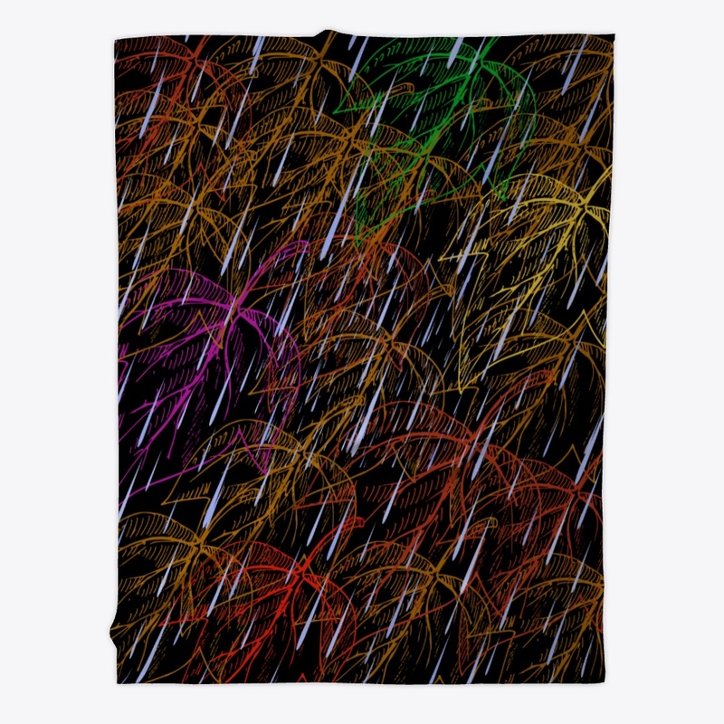 Drenched Fall Leaves