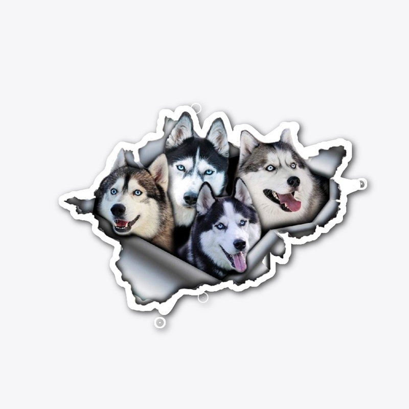 Husky cute sticker