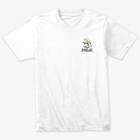 Old English Back Heather White T-Shirt Front