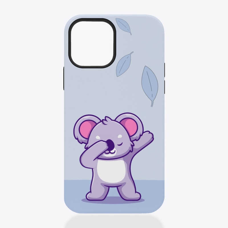 Blue Violet Illustrated Cute Koala 
