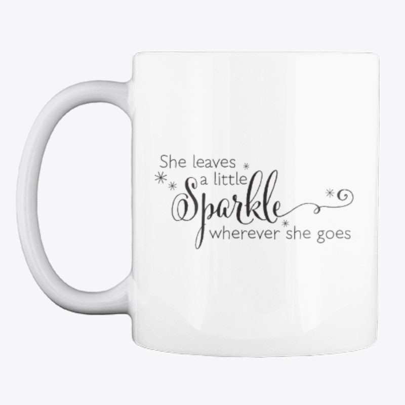 She leaves a little sparkle coffee mug