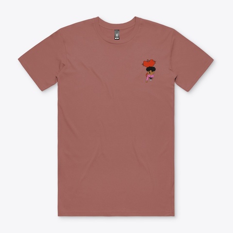 Nos Small But Mighty Tee Coral T-Shirt Front