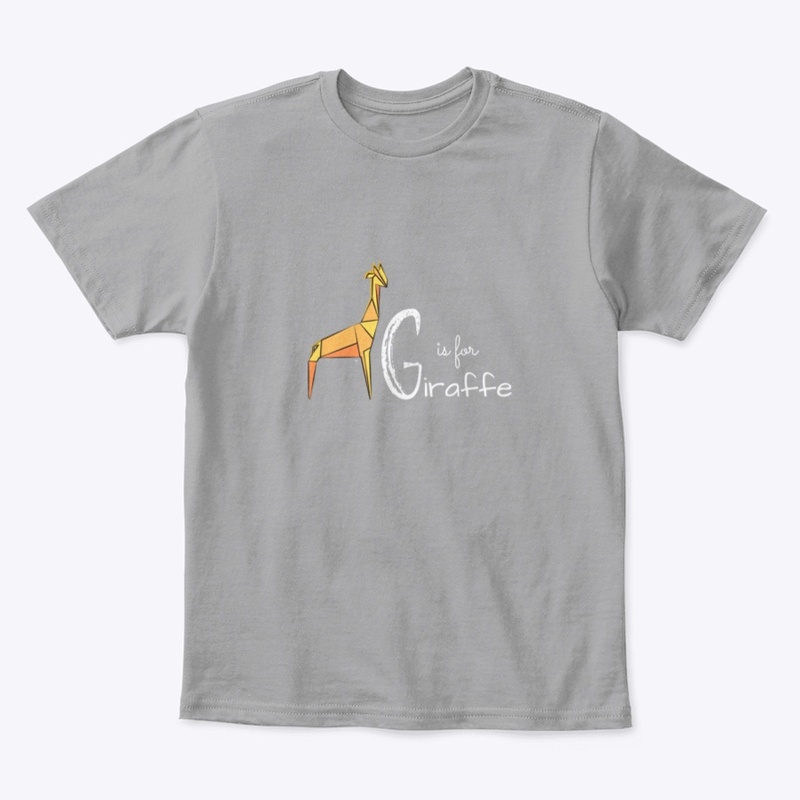 G is for Giraffe, Alphabet Shirt Origami