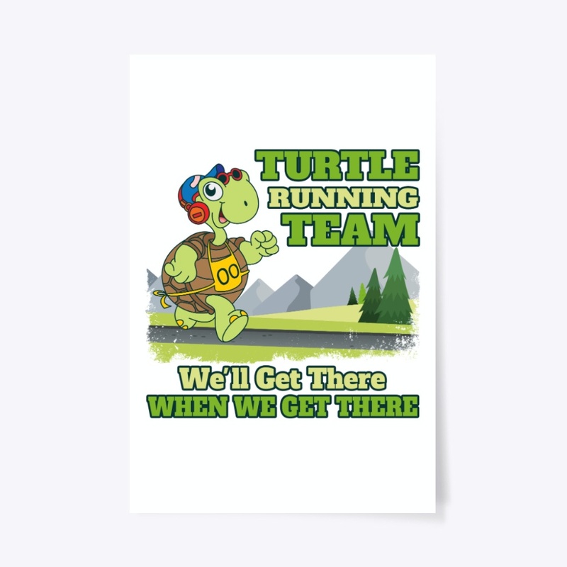 Turtle Running Team Funny Gifts