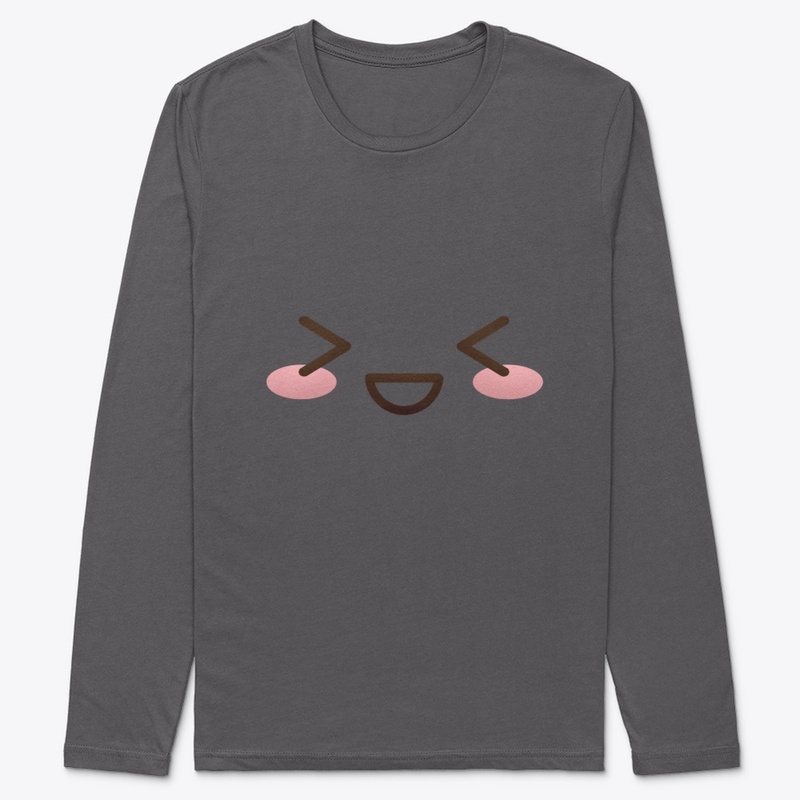 Kawaii japanese anime face design: shy