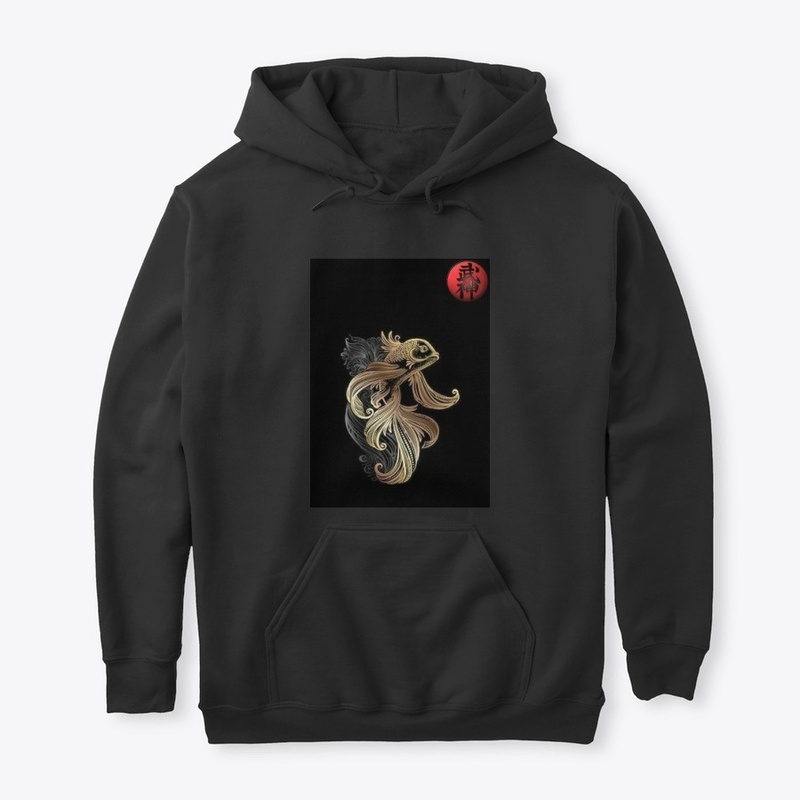 Bujinkan t shirt gold koi 