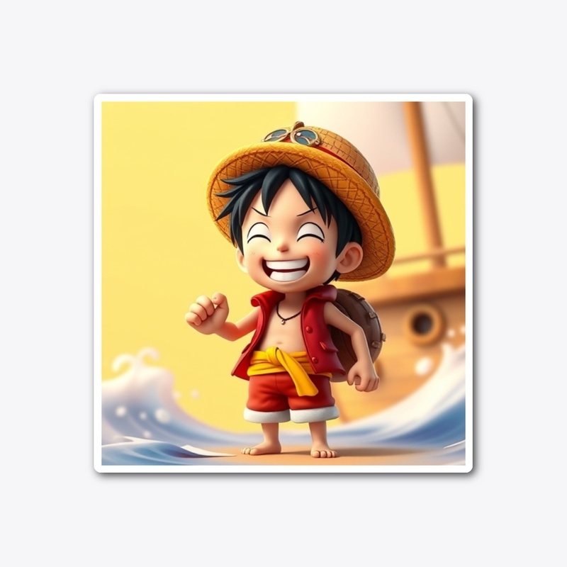Sticker Cute Luffy One Piece / OP