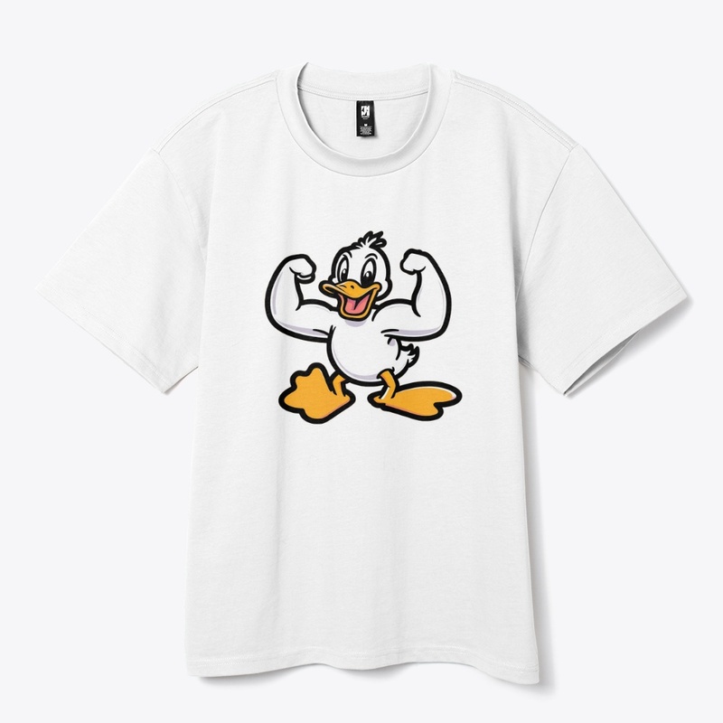 Ducky flexing muscles