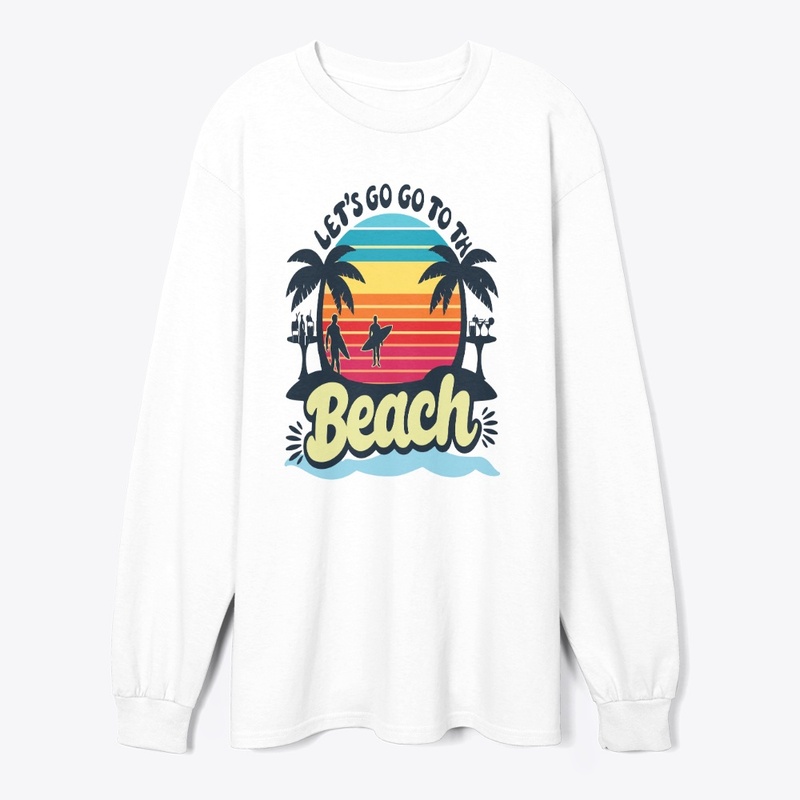 Let's Go Go To The Beach vector t shirt