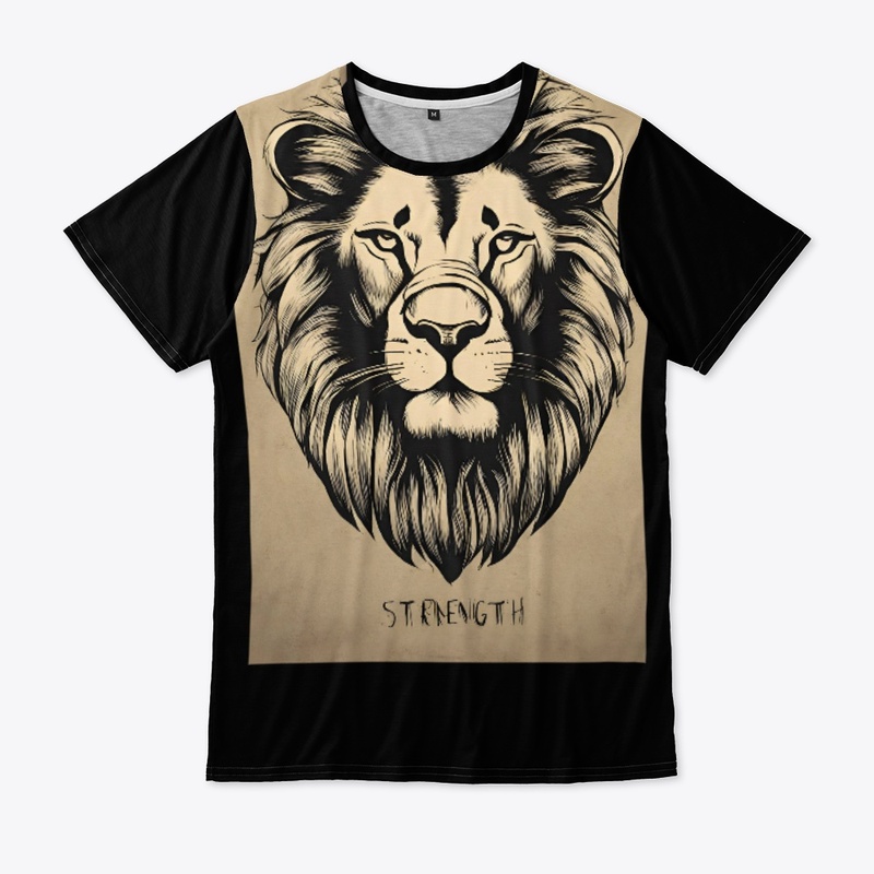 Lion print t shirt