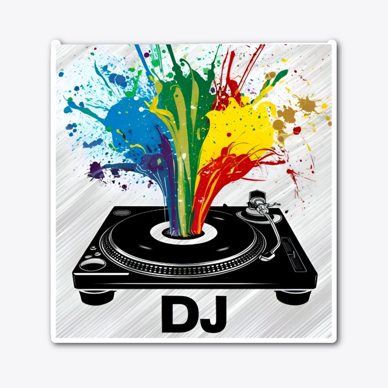 Colorful Turntable Groove