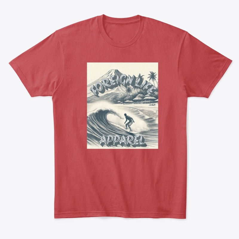 Foreign Life Sketched Surfing Islands