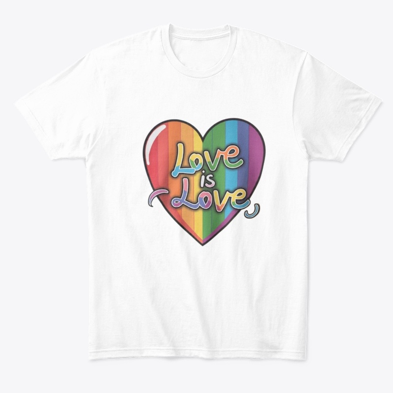 Love is Love rainbow pride tee
