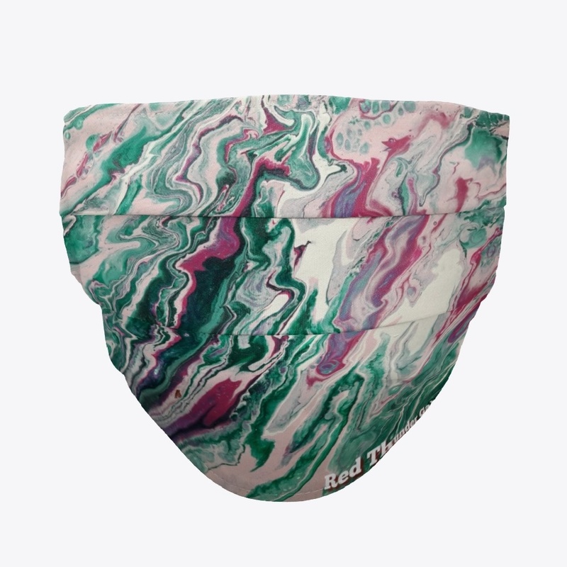 Teal and pink