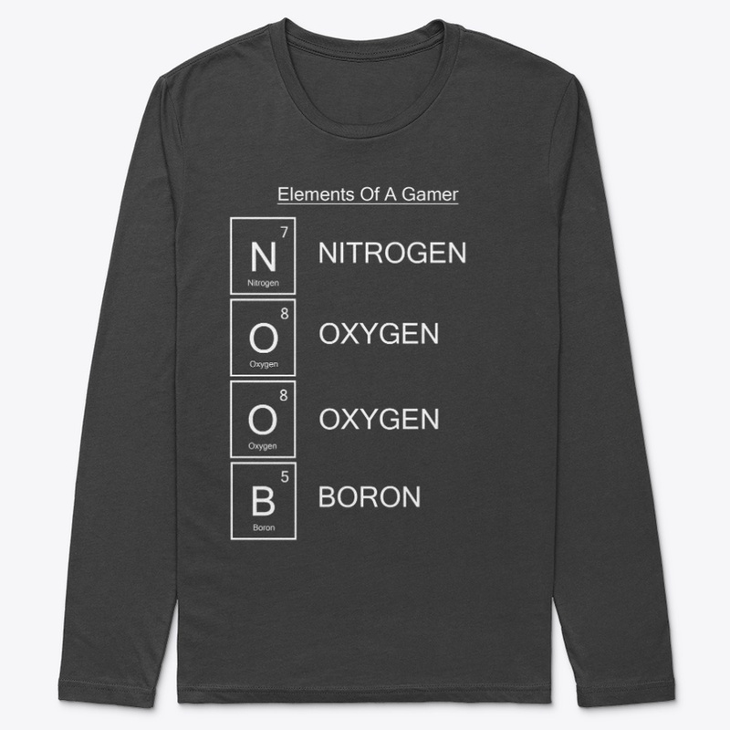 White Text Elements Of A Gamer