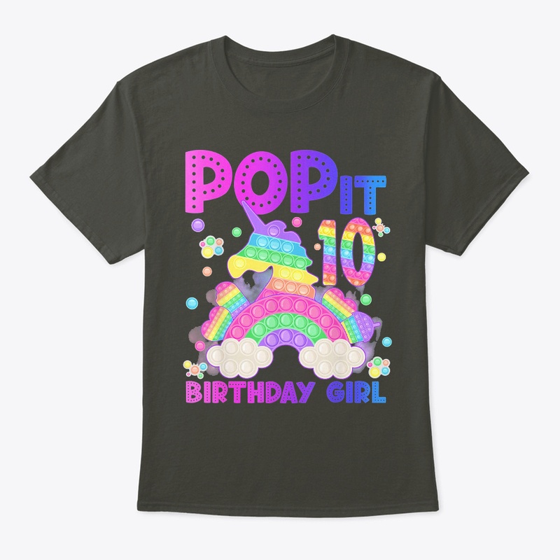 10th Birthday Unicorn Fidget Pop It