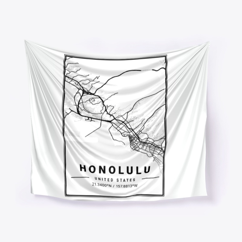 Honolulu Light City Map