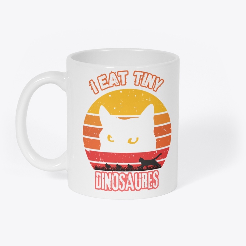 i eat tiny dinosaurs cat lovers tshirt