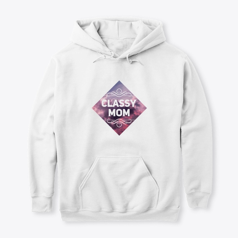 Classy Mom with Sky Background