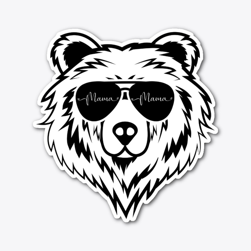 Mama Bear with Sunglasses 