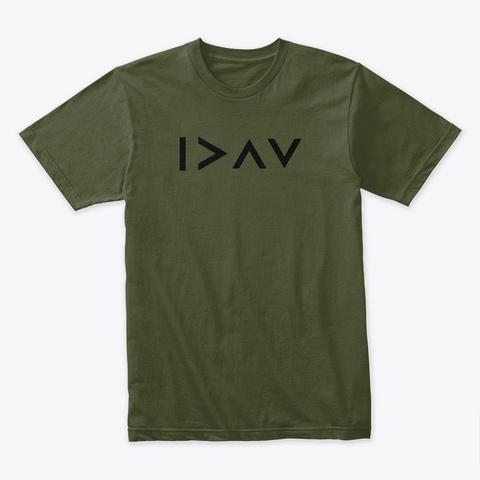 Greater Than B Military Green T-Shirt Front