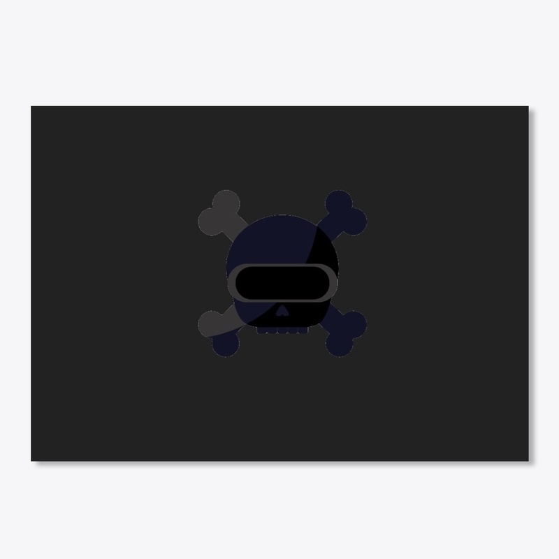 Micro Skully (BLack & BLue)