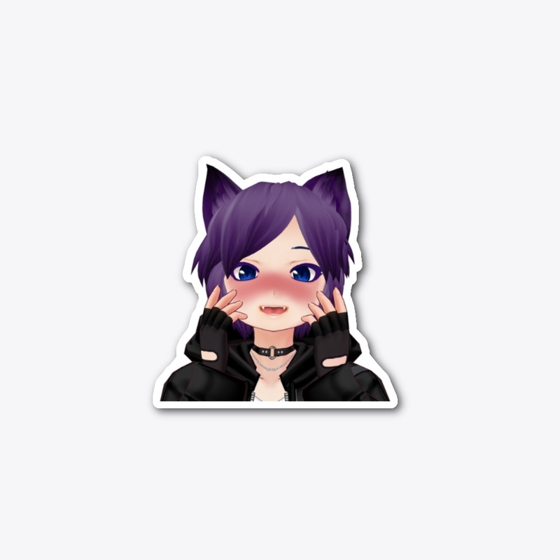 Pudz Die Cut Sticker-Yandere 5.12" x 2.8