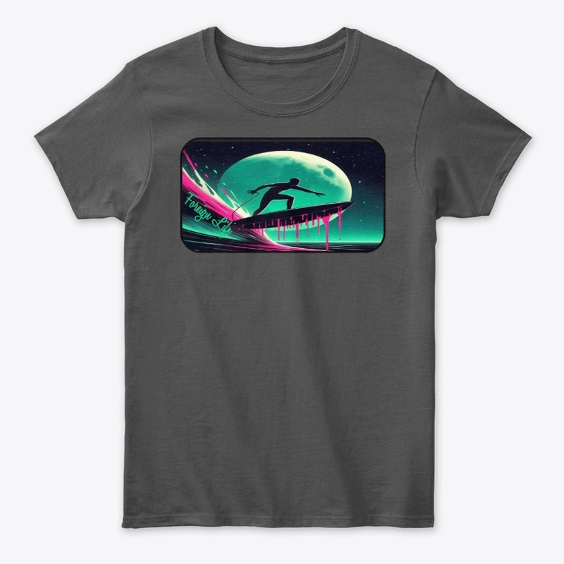 Foreign Life Pink Green Surfer