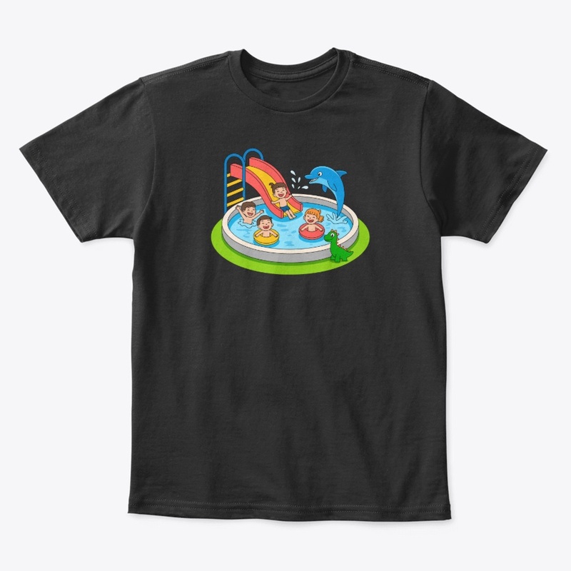 🦸 Kids swimming Illustration