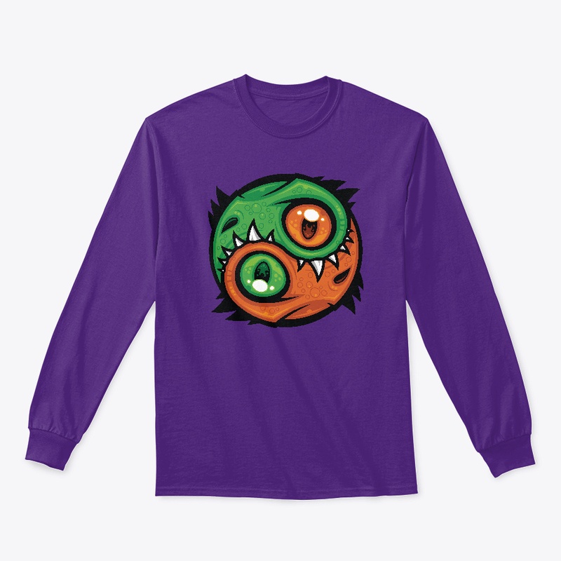 Green and Orange Yin Yang Dragons