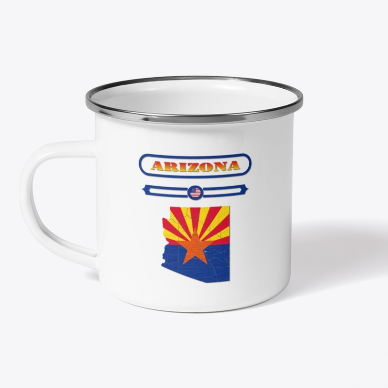 ARIZONA MAP, ARIZONA, USA. SAMER BRASIL