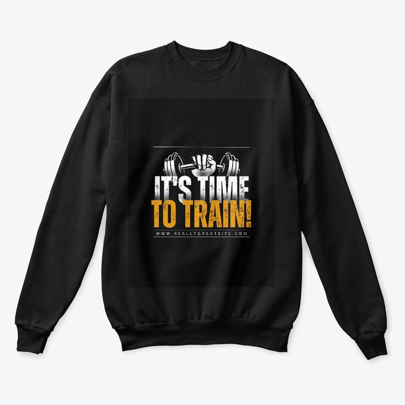 Bold 'It's Time to Train' Black Tee