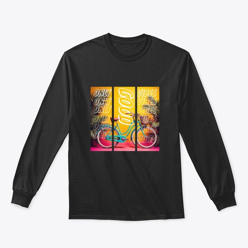 Good Vibes Only Bicycle Art