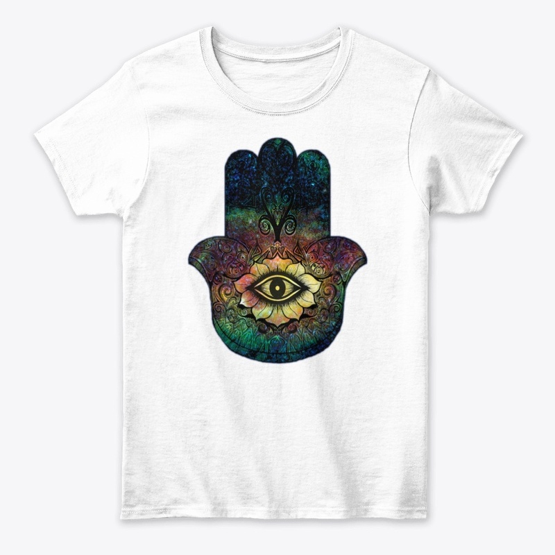 Hamsa amulet - Hand of Fatima in color 
