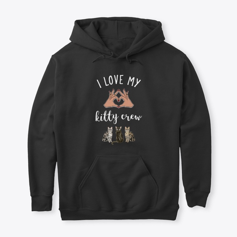 I Love My Kitty Crew Design 2 | Cat Tee 
