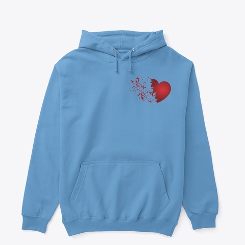 Love Is The Solution To All Problems. Carolina Blue T-Shirt Front