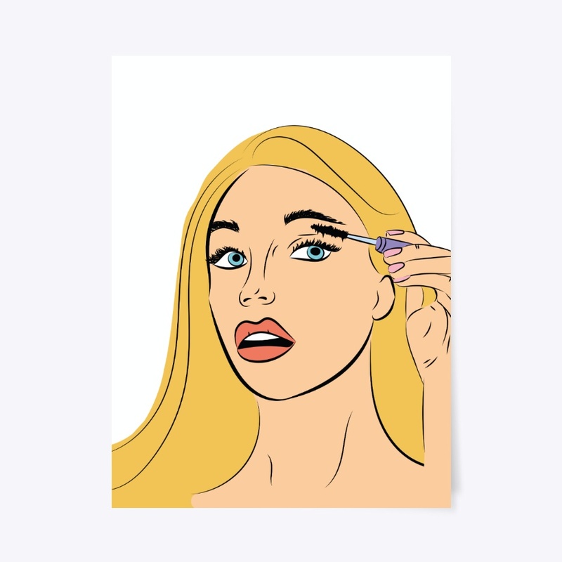Blond  hair girl comic