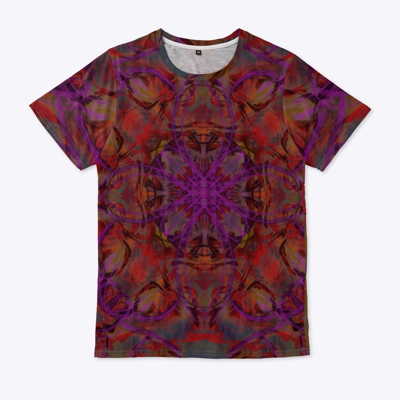 Deep red mandala