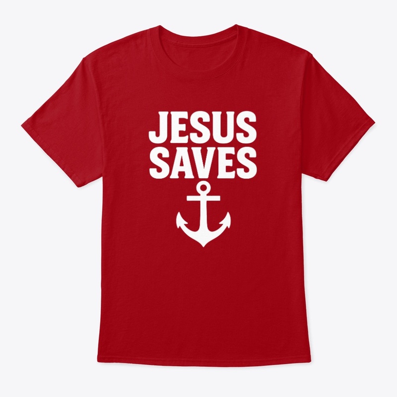 Jesus Saves Anchor of Hope (Dark Colors)
