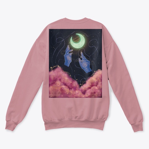 Moon Magic Dusty Pink T-Shirt Back