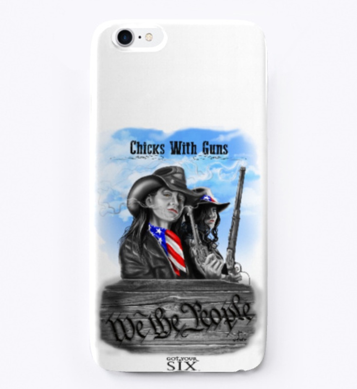 Chicks With Guns iPhone Case