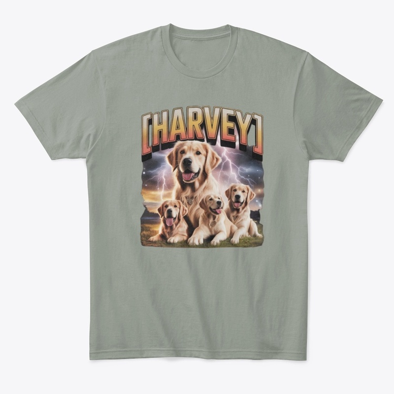 Harvey Golden Retriever Storm Pack Tee