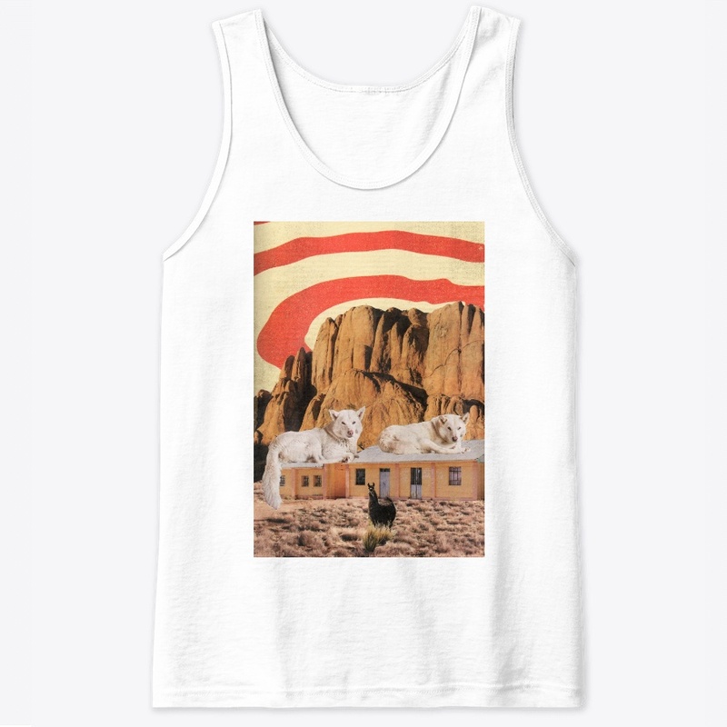White Dogs  in the Arizona Desert