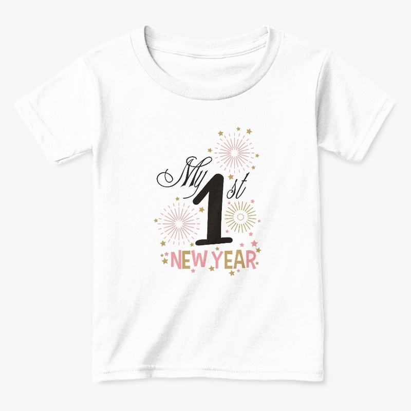 My First New Year - pink and gold