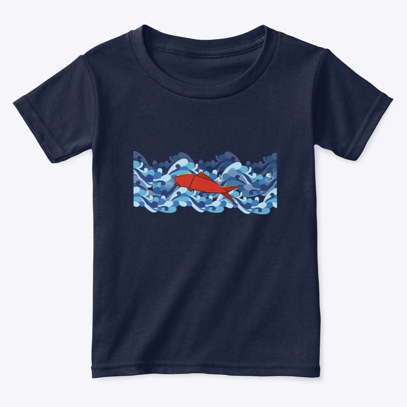 Origami Fish in the Sea, Red Fish